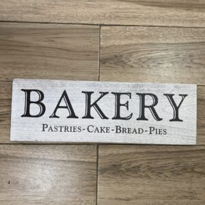 Wooden Bakery Signage