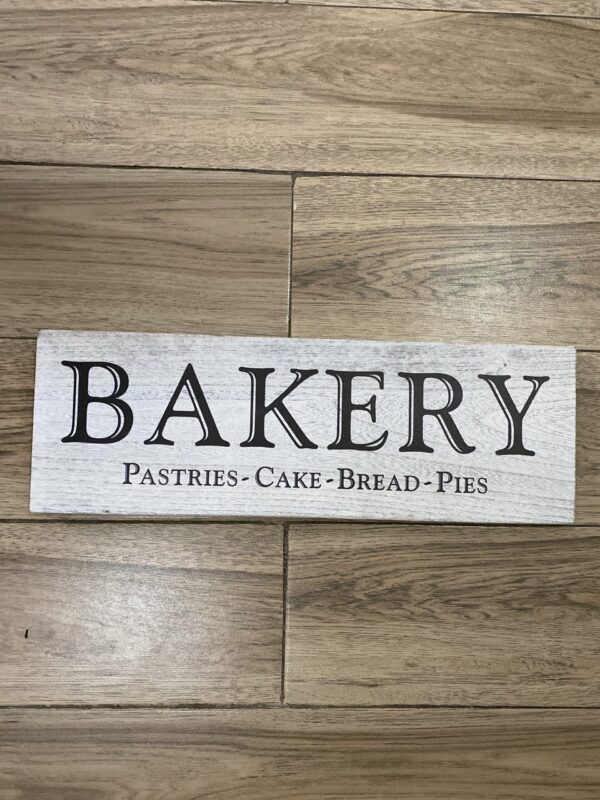 Wooden Bakery Signage