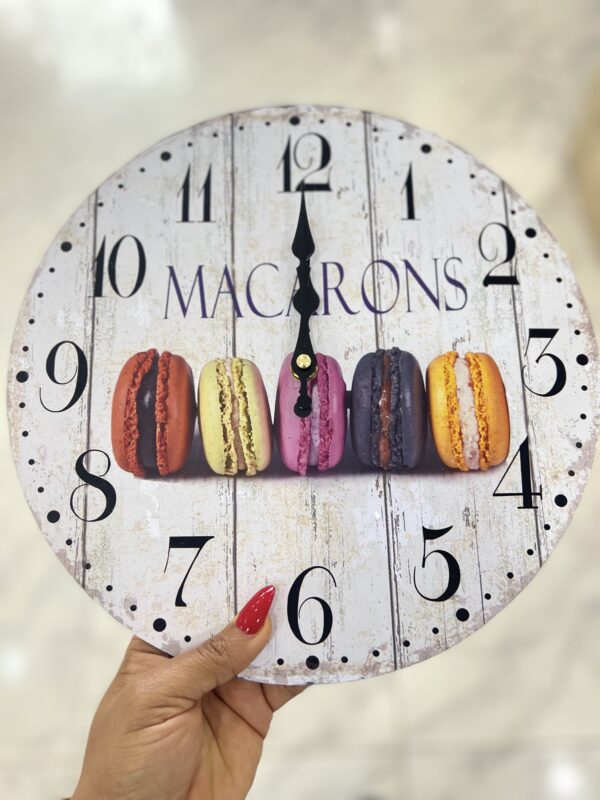 3D macaron Wall clock